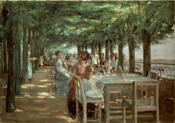 Terrace at Restaurant Jacob in Nienstedten on the Elbe